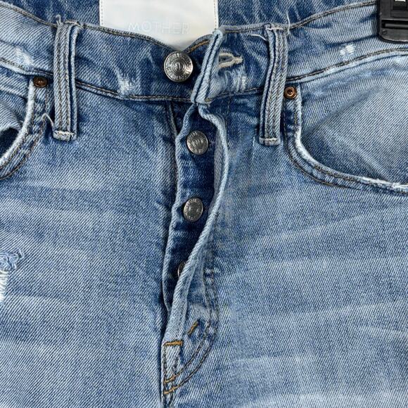 Mother Superior SZ 25 The Tomcat Jeans The Confession Distressed Rips Cropped - Picture 8 of 13
